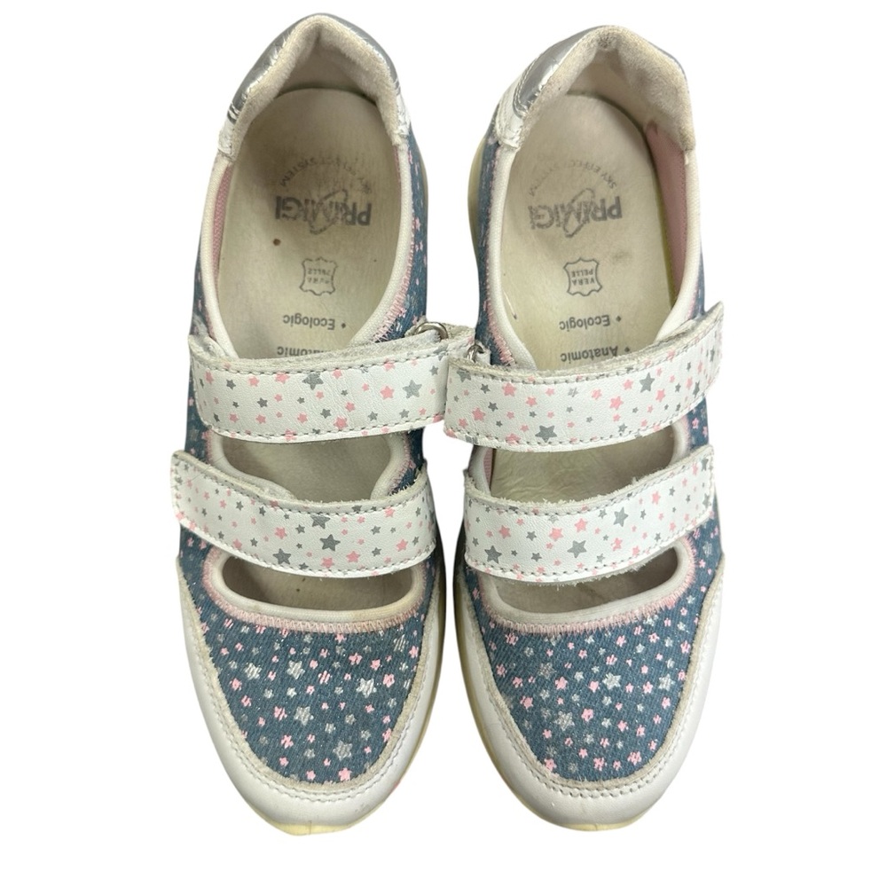 Primigi‎ Star Mary Janes Double Loop Velcro Enclosure Size EU34 US 3-3.5